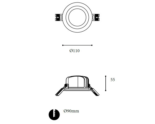 Встраиваемый светильник ВОСХОД ELAL.6.30.IP.IN.WW Встраиваемый светильник ВОСХОД ELAL.6.30.IP.IN.WW