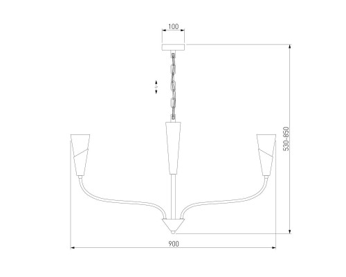 Подвесная люстра Eurosvet Rhyton 60167/8 никель Подвесная люстра Eurosvet Rhyton 60167/8 никель
