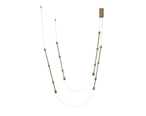 Подвесной светодиодный светильник Indigo Corda 14010/2P Brass V000063L Подвесной светодиодный светильник Indigo Corda 14010/2P Brass V000063L