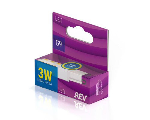 Лампа светодиодная REV JCD G9-3/4 2700K теплый свет кукуруза 32367 9 Лампа светодиодная REV JCD G9-3/4 2700K теплый свет кукуруза 32367 9