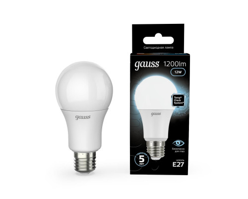 Лампа светодиодная Gauss E27 12W 4100K матовая 102502212 Лампа светодиодная Gauss E27 12W 4100K матовая 102502212