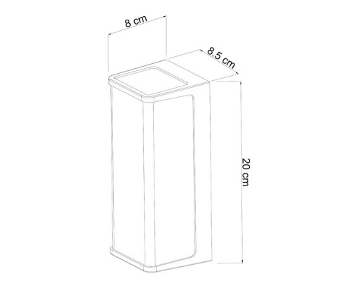 Уличный настенный светодиодный светильник Arte Lamp Lancia A6419AL-1BK