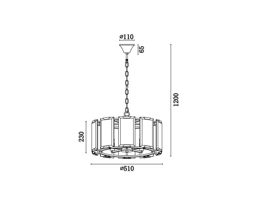 Подвесная люстра Vele Luce Sorrento VL3004P05