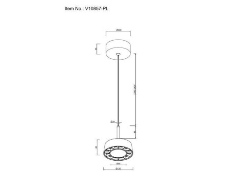 Подвесной светодиодный светильник Moderli Luma V10857-PL