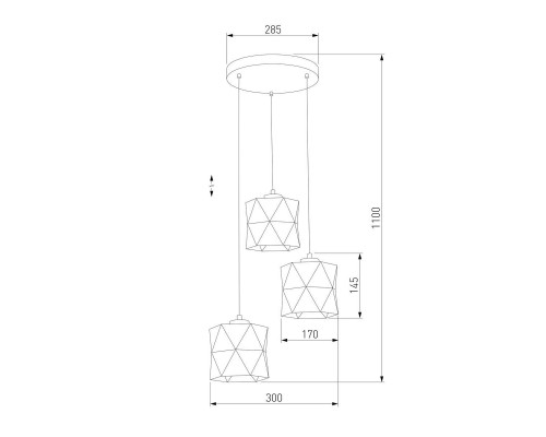 Подвесная люстра TK Lighting 3250 Siro White