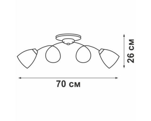 Потолочная люстра Vitaluce V3261/6PL Потолочная люстра Vitaluce V3261/6PL
