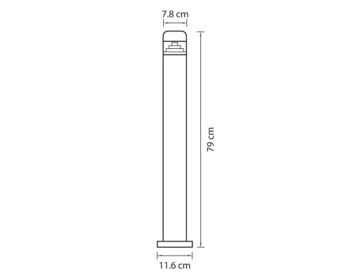 Уличный светодиодный светильник Lightstar Raggio 376707