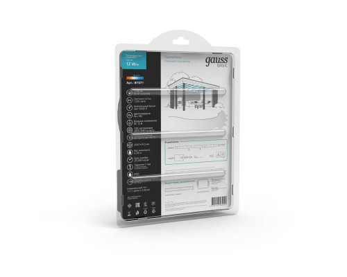 Светодиодная лента Gauss 12W/m 120LED/m 2835SMD нейтральный белый 5M BT071