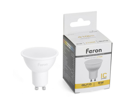 Лампа светодиодная Feron LB-24 MR16 GU10 5W 175-265V 2700K 51215 Лампа светодиодная Feron LB-24 MR16 GU10 5W 175-265V 2700K 51215
