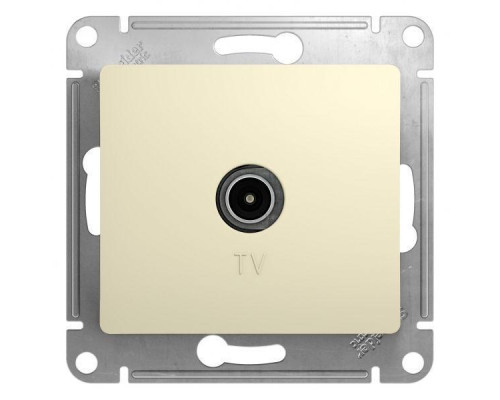 ТВ-розетка проходная Systeme Electric Glossa бежевая GSL000292 ТВ-розетка проходная Systeme Electric Glossa бежевая GSL000292