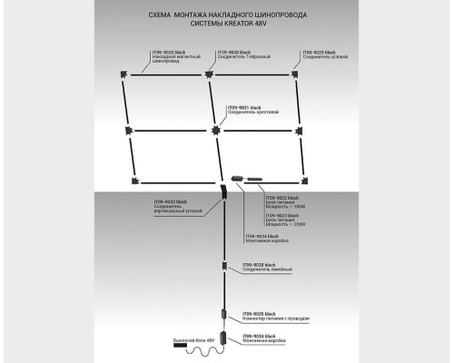Трековый светодиодный светильник Italline IT09-9013 black 3000K Трековый светодиодный светильник Italline IT09-9013 black 3000K