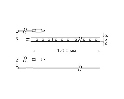 Светодиодная влагозащищенная лента Gauss 4,5W/m 30LED/m 2835SMD холодный белый 1,2M 311011205