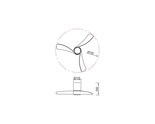 Люстра-вентилятор Mantra NEMO XS 9054