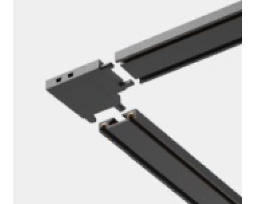 Коннектор L-образный Italline Kreator IT09-9029 black Коннектор L-образный Italline Kreator IT09-9029 black