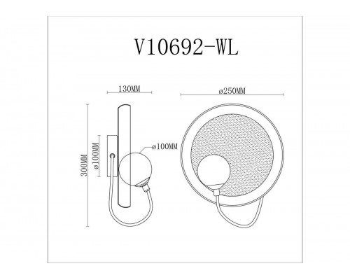 Бра Moderli Cosmi V10692-WL