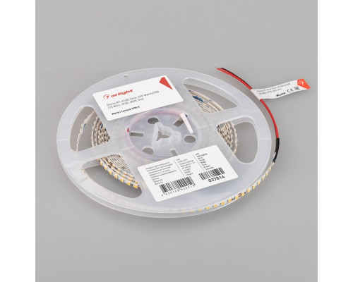 Светодиодная лента Arlight 15W/m 160LED/m 2835SMD теплый белый 5M RT-A160-5mm 24V Warm2700 037814