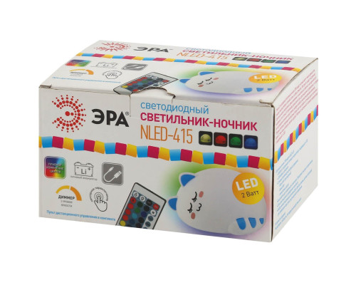 Настольная лампа ЭРА NLED-415-2W-BU Б0041095 Настольная лампа ЭРА NLED-415-2W-BU Б0041095