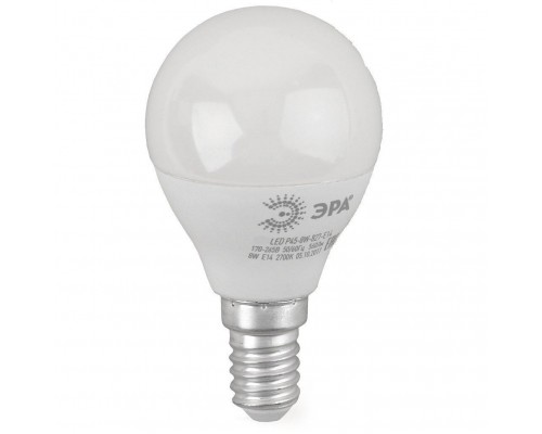 Лампа светодиодная ЭРА E14 8W 4000K матовая LED P45-8W-840-E14 R Б0052440 Лампа светодиодная ЭРА E14 8W 4000K матовая LED P45-8W-840-E14 R Б0052440
