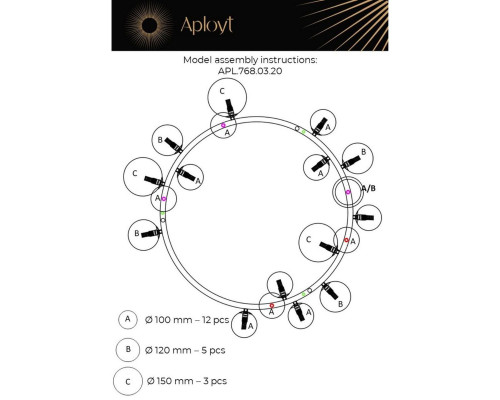 Подвесная люстра Aployt Lilian APL.768.03.20