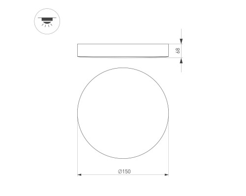 Накладной светодиодный светильник Arlight SP-FLOWER-R280-15W Day4000-MIX (BK, 110 deg, 230V, MOTION) 041487 Накладной светодиодный светильник Arlight SP-FLOWER-R280-15W Day4000-MIX (BK, 110 deg, 230V, MOTION) 041487