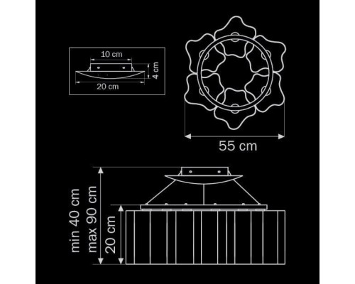 Подвесная люстра Lightstar Nubi Ondoso 802161