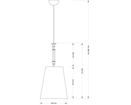 Подвесной светильник KUTEK NAPOLI NAP-ZWD-1(P/A)