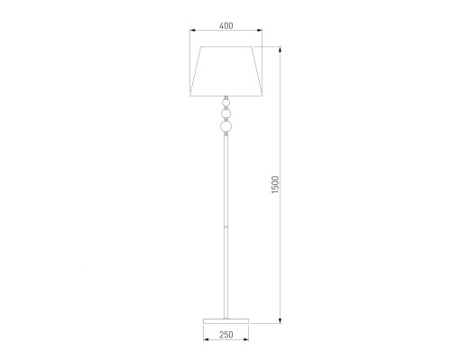 Торшер Eurosvet Sortino 01072/1 золото Торшер Eurosvet Sortino 01072/1 золото