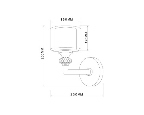 Бра Vele Luce Lotus VL1053W01