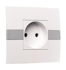 Розетка 2К Mono Electric Eсо 16A 250V винтовое подключение белый 101-010106-116