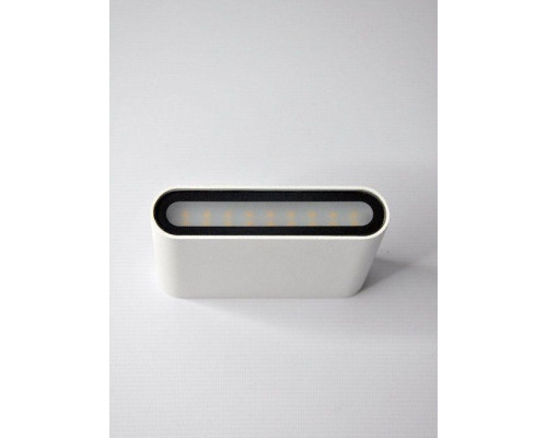 Уличный настенный светодиодный светильник Elvan BR-007T-6W-WW-Wh