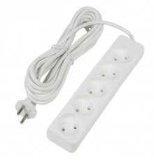 Удлинитель Uniel Ultra 5гн х 5м б/з S-CU5-5 White UL-00009991