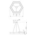 Подвесной светодиодный cветильник Geometria ЭРА Hexagon SPO-124-B-40K-051 51Вт 4000К черный Б0050557