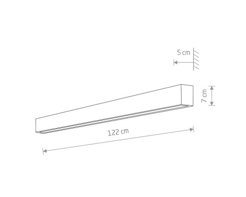 Настенный светильник Nowodvorski Straight Wall Led L 7560