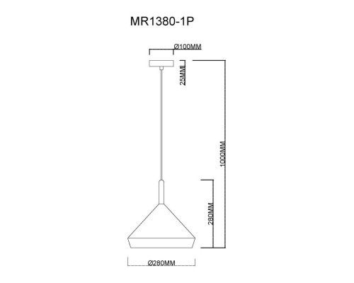 Подвесной светильник MyFar Adele MR1380-1P