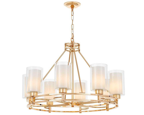 Подвесная люстра Lumina Deco Marietta LDP 8025-8 F.GD+WT Подвесная люстра Lumina Deco Marietta LDP 8025-8 F.GD+WT