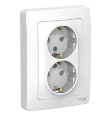 Розетка двойная 2К+З Systeme Electric Blanca 16A 250V белая BLNRS001021
