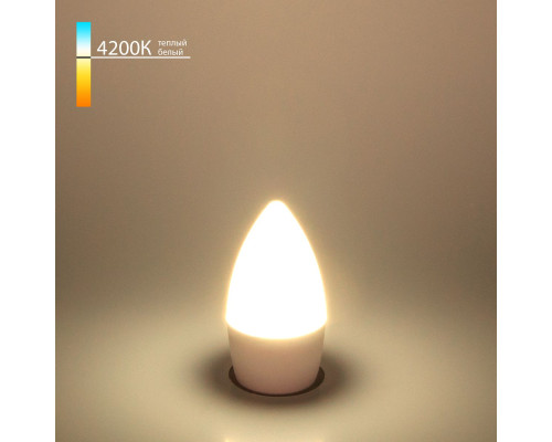 Лампа светодиодная Elektrostandard E27 6W 4200K матовая a048675 Лампа светодиодная Elektrostandard E27 6W 4200K матовая a048675