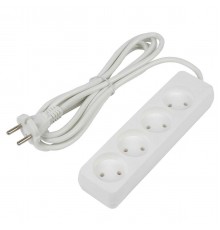 Удлинитель Uniel Ultra 4гн х 3м б/з S-CU4-3 White UL-00009988