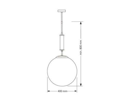 Подвесной светильник Kutek Mood Artu Glass ART-ZW-1(Z)G350