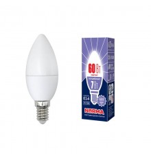 Лампа светодиодная E14 7W 6500K матовая LED-C37-7W/DW/E14/FR/NR UL-00003794