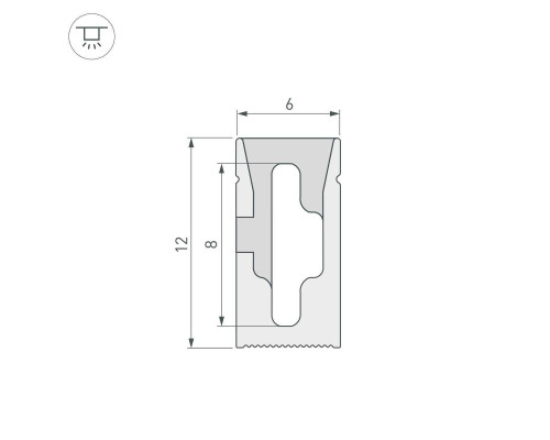 Профиль Arlight WPH-Flex-0612-Side-S8-10m White 040825 Профиль Arlight WPH-Flex-0612-Side-S8-10m White 040825