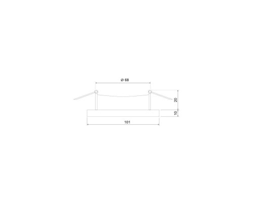 Встраиваемый светильник Elektrostandard 124 MR16 черный/серебро a053358