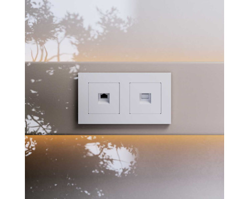 Розетка Ethernet RJ-45 cat. 6A экранированная (белый) W5120101/ a069683