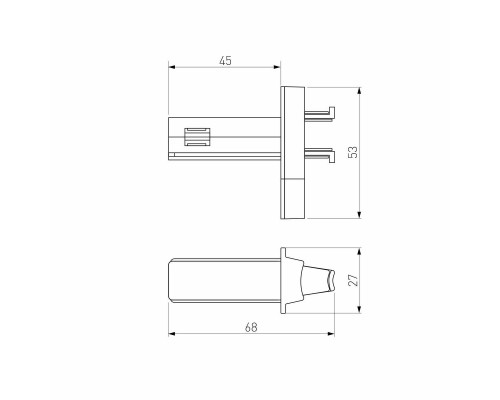 Соединитель для круглого шарнирного коннектора Elektrostandard Slim Magnetic 85011/00 черный a063967 Соединитель для круглого шарнирного коннектора Elektrostandard Slim Magnetic 85011/00 черный a063967