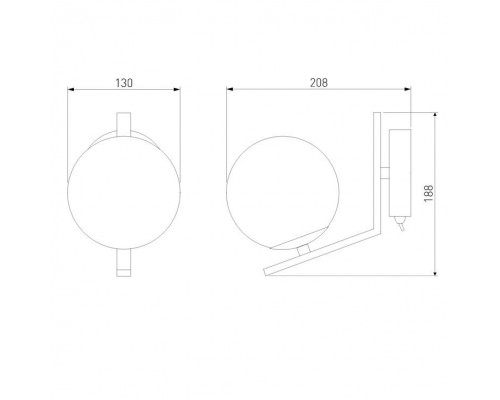 Бра Eurosvet Shape 70131/1 хром Бра Eurosvet Shape 70131/1 хром