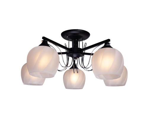 Потолочная люстра IMEX MD.05680-5-S BK+CH Потолочная люстра IMEX MD.05680-5-S BK+CH