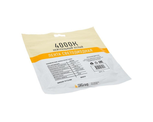 Светодиодная лента SWG 7,2W/m 30LED/m 5050SMD нейтральный белый 5M 003273