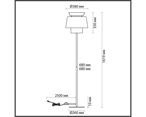 Торшер Odeon Light KRESSA 4992/1F