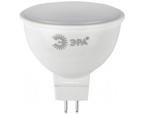 Лампа светодиодная ЭРА GU5.3 7W 2700K матовая ECO LED MR16-7W-827-GU5.3 Б0050183