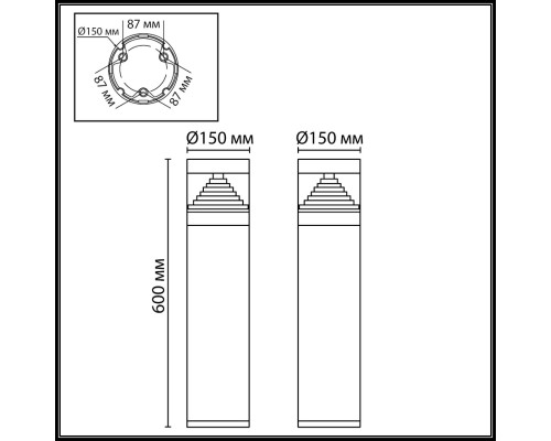 Ландшафтный светодиодный светильник Odeon Light Nature Hulk 7140/20GL Ландшафтный светодиодный светильник Odeon Light Nature Hulk 7140/20GL